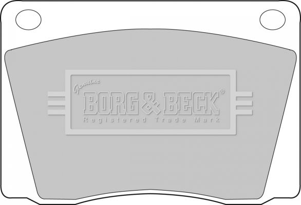 BORG & BECK Комплект тормозных колодок, дисковый тормоз BBP1011